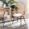 Baxton Studio Caelia Modern Bohemian Natural Brown Rattan and Black Metal Chair 207-12676 - alternate 5
